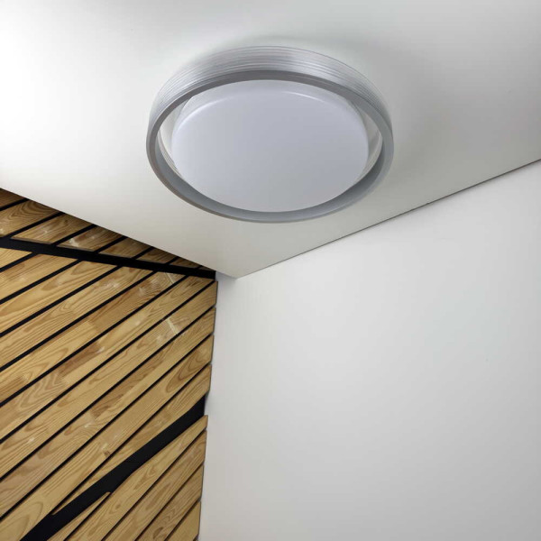 Світильник LED smart HELIX+пульт 60W 3000-6000K IP20 срібний
