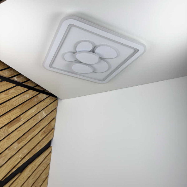 Світильник LED smart OREO+пульт 120W 3000-6000K IP20 білий квадрат