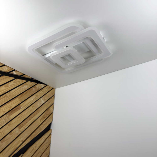 Світильник LED smart PHANTOM+пульт 120W білий квадрат Violux
