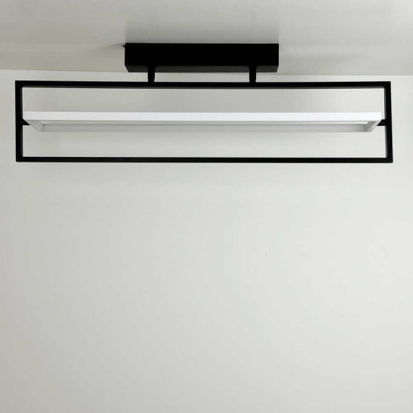 Світильник LED smart PRADA+пульт 60W 3000-5000K IP20 прямокутник чорно-білий Violux