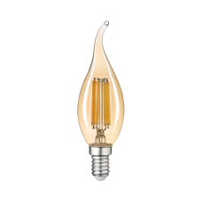 Лампа LED FILAMENT С37 6W E14 2200K (бронза) на вітру VIOLUX