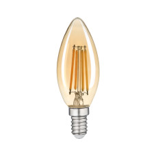 Лампа LED FILAMENT С37 6W E14 2200K (бронза) VIOLUX