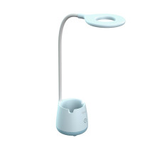 Настільна лампа з акумулятором LED BASKET 6W 4200К блакитна Violux